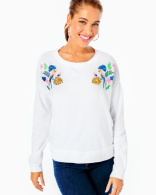Sheridan Long Sleeve Sweatshirt, , large - Lilly Pulitzer