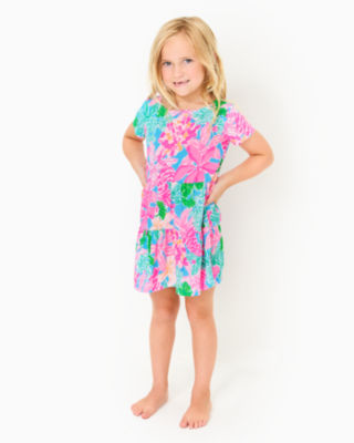 Lilly Pulitzer Girls Mini Geanna Swing Dress In Multi Tigers Lair