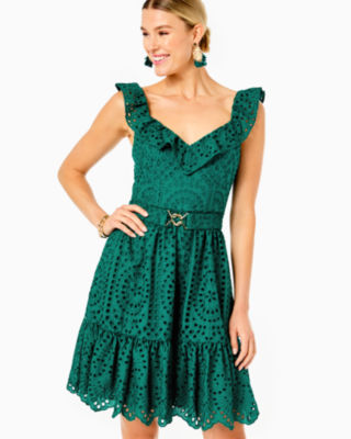 Lexalyn Eyelet Dress, , large - Lilly Pulitzer