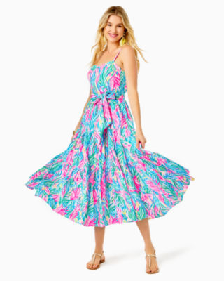 Edith Midi Dress, , large - Lilly Pulitzer