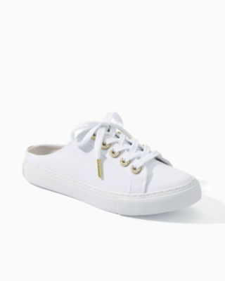 mule white sneakers