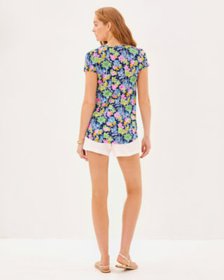 Etta V-Neck Top, Aegean Navy Lilly Loves Disney, large image 1