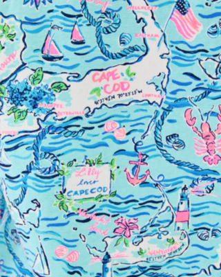 UPF 50+ Skipper Popover, Bali Blue Lilly Loves Cape Cod, large image 4 - Lilly Pulitzer
