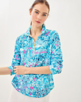UPF 50+ Skipper Popover, Blue Peri Lilly Loves North Carolina, large