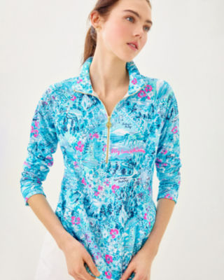 UPF 50+ Skipper Popover, Blue Peri Lilly Loves North Carolina, large image 2 - Lilly Pulitzer