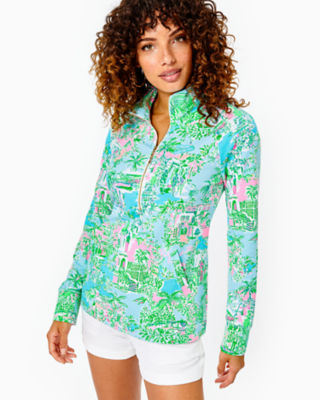 Lilly Pulitzer Upf 50+ Skipper Popover In Multi Lilly Loves Palm Beach