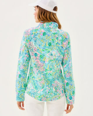UPF 50+ Skipper Popover, Surf Blue Lilly Loves South Carolina, large image 1