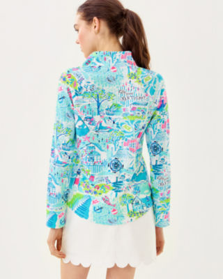 UPF 50+ Skipper Popover, Whisper Blue Lilly Loves Nantucket, large image 1
