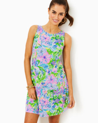 Kristen Swing Dress, Multi Lilly Loves Hawaii, large - Lilly Pulitzer