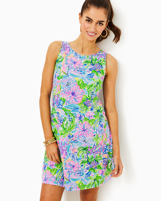 Kristen Swing Dress, Multi Lilly Loves Hawaii, large - Lilly Pulitzer