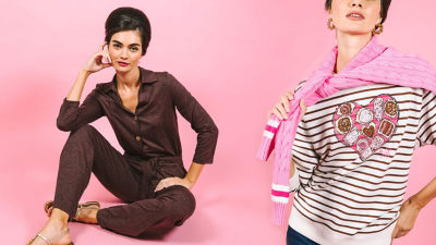 models wearing black and brown