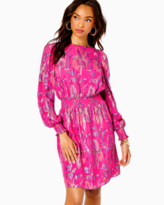 Cosita Silk Dress, , large - Lilly Pulitzer