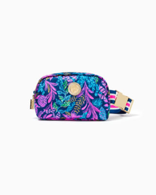 Lilly Pulitzer Jeanie Belt Bag In Aegean Navy Calypso Coast Accessories Small
