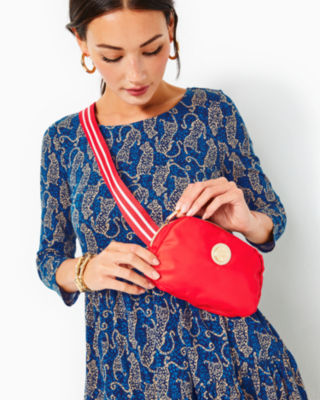 Lilly Pulitzer Jeanie Belt Bag In Amaryllis Red