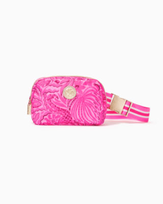 Lilly Pulitzer Jeanie Belt Bag In Cerise Pink Pinkie Promises