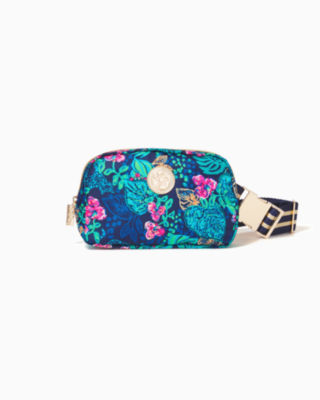 Lilly Pulitzer Jeanie Belt Bag In Low Tide Navy Life Of The Party Accessories Small