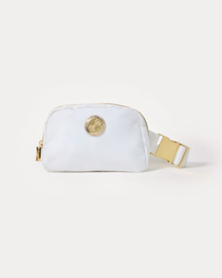 Jeanie Belt Bag, Resort White, large  - Lilly Pulitzer