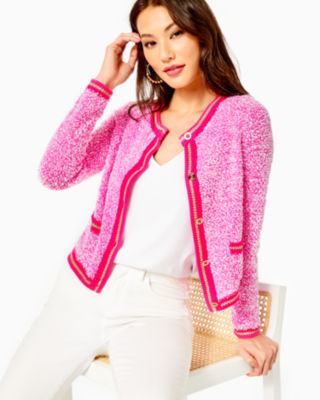 Lilly pulitzer 2025 pink cardigan