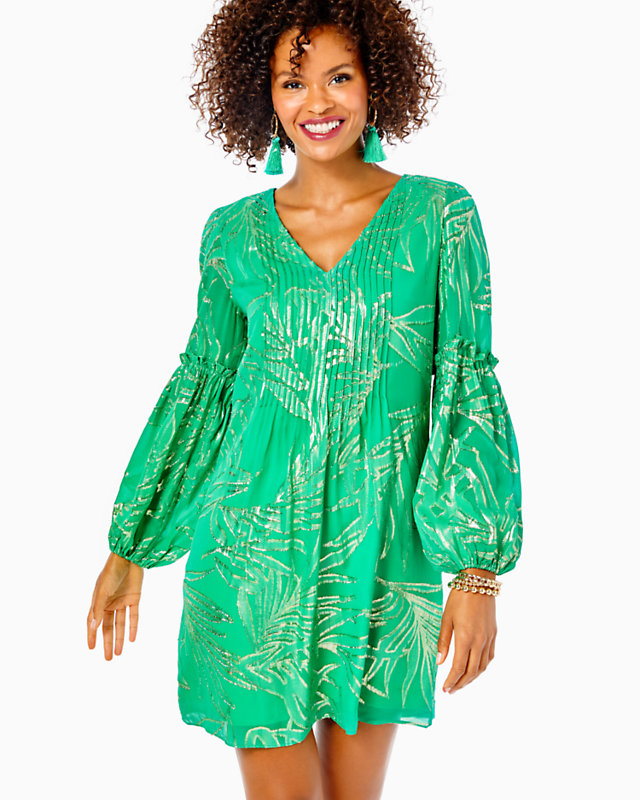 Cleme Silk Dress, , large - Lilly Pulitzer