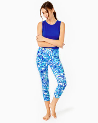 Lilly Pulitzer, Pants & Jumpsuits, Lilly Pulitzer A Jungle In Here  Luxletic Weekender Cropped Leggings Upf5 Xs