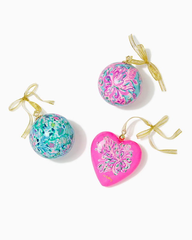 Heart to Heart Ornaments, , large - Lilly Pulitzer