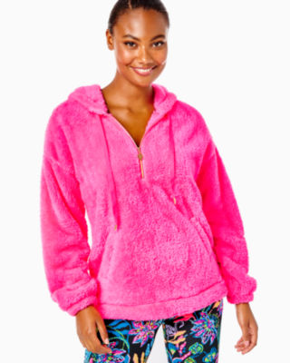 Sherpa hoodie hot sale from pink