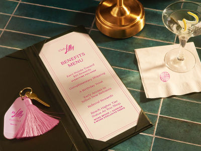 Club Lilly benefits menu