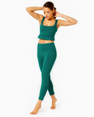 South Beach high waisted leggings in neon green