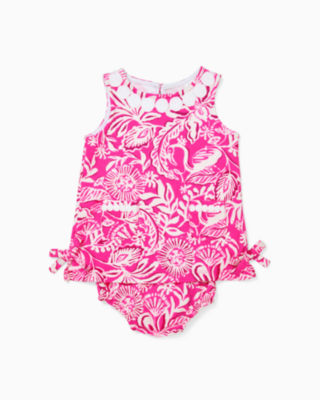 Baby Lilly Knit Shift Dress, Passion Fruit Pink Absolutely Flamazing, large - Lilly Pulitzer