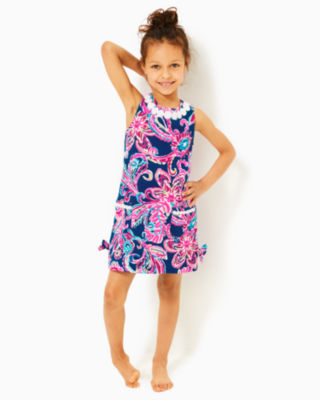 Girls Little Lilly Knit Shift Dress, , large - Lilly Pulitzer