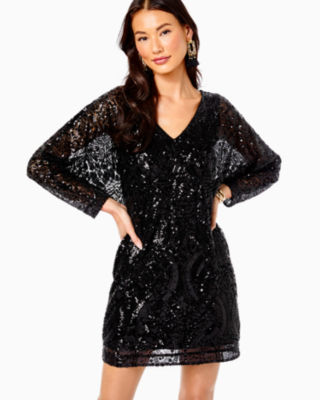 Monogram Sparkle Long-Sleeved Dress - Women - Ready-to-Wear