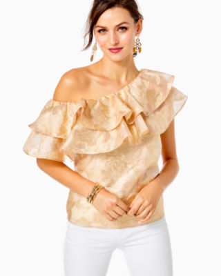 Lilly pulitzer hot sale ruffle top