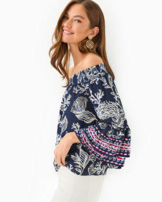 Kaori Off-the-Shoulder Top, , large - Lilly Pulitzer