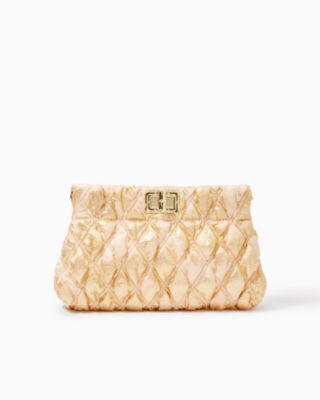 Chancey Quilted Clutch, , large - Lilly Pulitzer