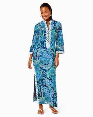 Shealyn Maxi Caftan, , large - Lilly Pulitzer