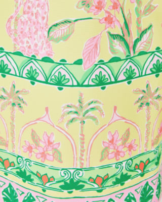 Del Rey Stretch Shift Dress, Finch Yellow Tropical Oasis Engineered Knit Dress, large image undefined