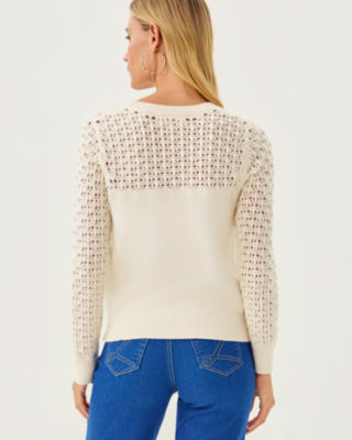 Lilly Pulitzer Daisa Sweater In White