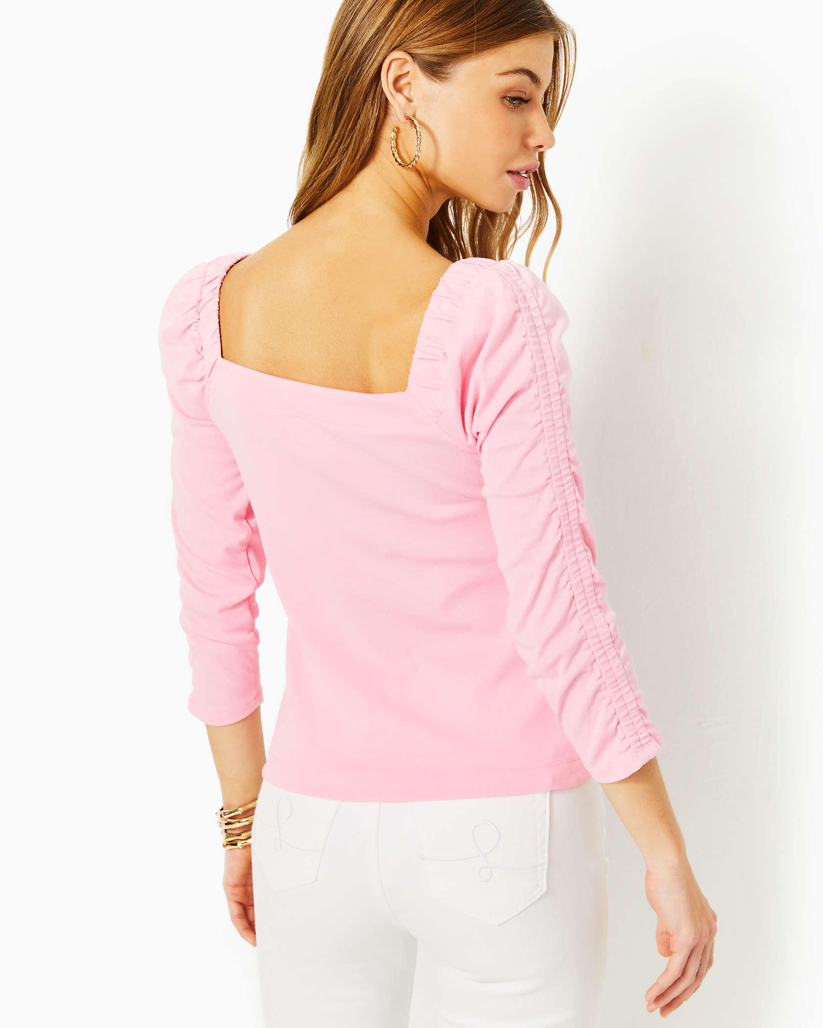 Shop Lilly Pulitzer Sirah Knit Top In Conch Shell Pink