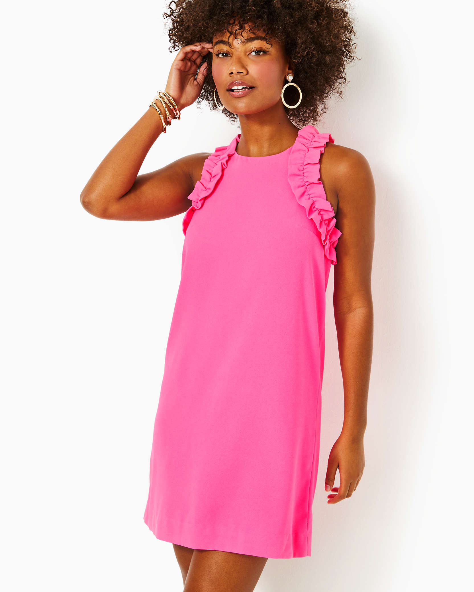 Shop Lilly Pulitzer Kailee Shift Dress In Roxie Pink