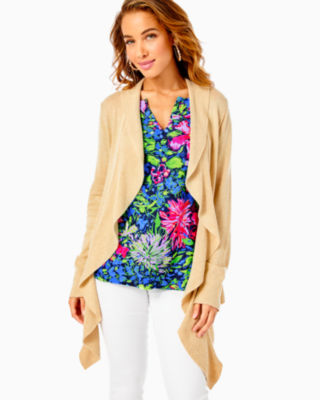 Lilly pulitzer gold clearance cardigan