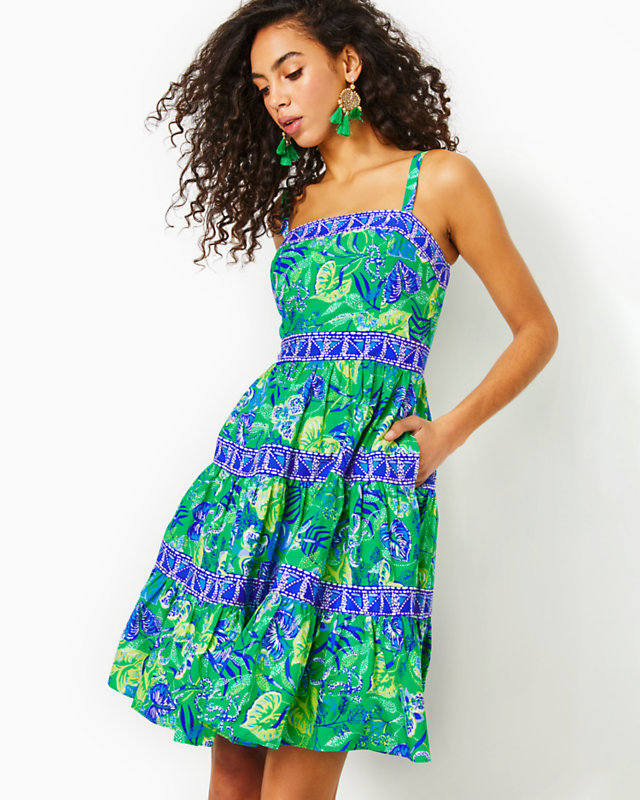 Casidee Cotton Dress, , large - Lilly Pulitzer
