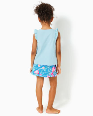 UPF 50+ Luxletic Girls Mini Anika Skort, Multi Bahamian Rhapsody, large image null - Lilly Pulitzer