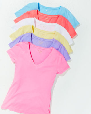 Meredith Tee, Creme Fraiche, large image 5 - Lilly Pulitzer