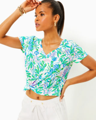 Meredith Tee, Resort White Just A Pinch, large - Lilly Pulitzer
