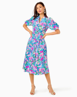 Tassie Midi Dress, , large - Lilly Pulitzer