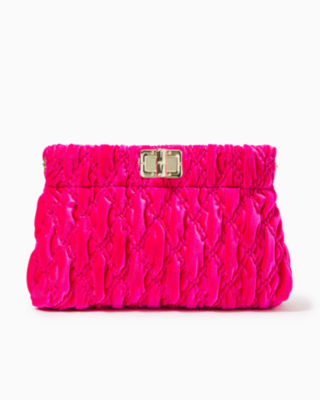 Quilted clutch hot sale