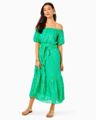 Lilly pulitzer off the shoulder outlet dress