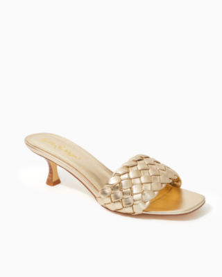 Lilly pulitzer 2024 gold sandals