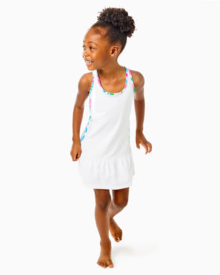 Girls white tank clearance dress