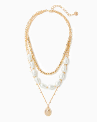 Sway Necklace, Gold Metallic, large - Lilly Pulitzer